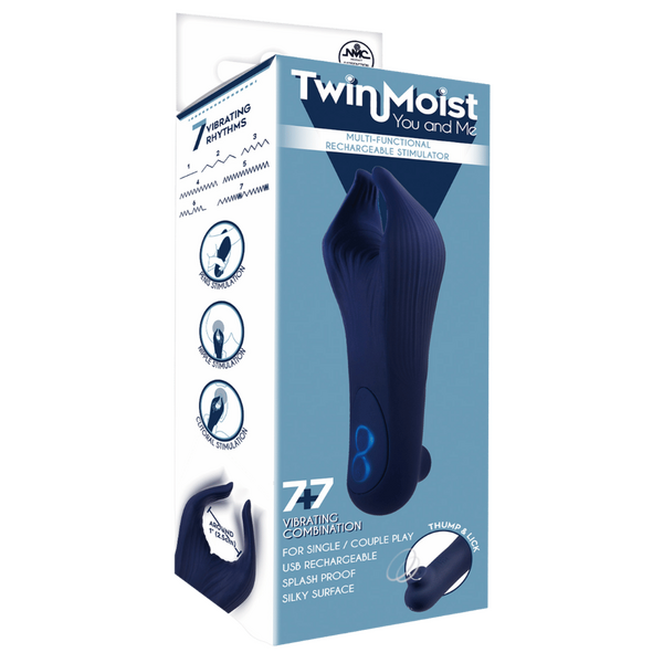 TwinMoist - Multi-Functional Rechargeable Stimulator – Splash Proof USB Rechargeable Vibrator > Sex Toys > Couples Toys - Tophatter Daily Deals
