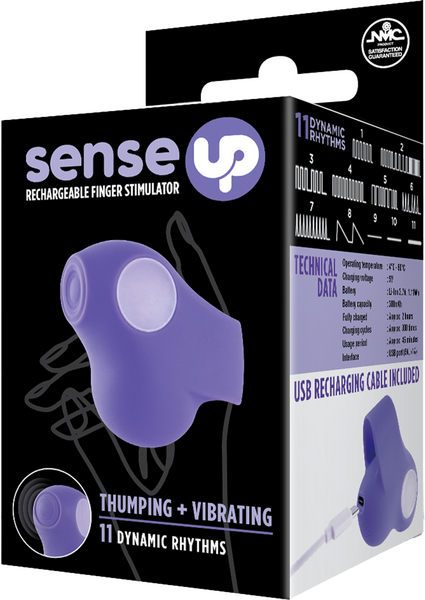 Rechargeable Finger Stimulator (Purple) – 11 Rhythm Thumping and Vibrating Finger Vibrator > Vibrators > Finger Vibrators - Tophatter Daily Deals