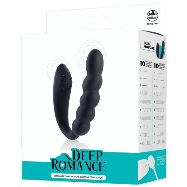 Bendable Dual Motors Silicone Stimulator – Rechargeable Splash Proof 4.6 Inch Vibrator > Sex Toys For Ladies > Clitoral Vibrators and Stimulators - Tophatter Daily Deals