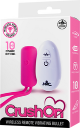 Crush On - Wireless Remote Vibrating Bullet – USB Rechargeable Silicone Bullet Vibrator > Vibrators > Mini Vibrators - Tophatter Daily Deals