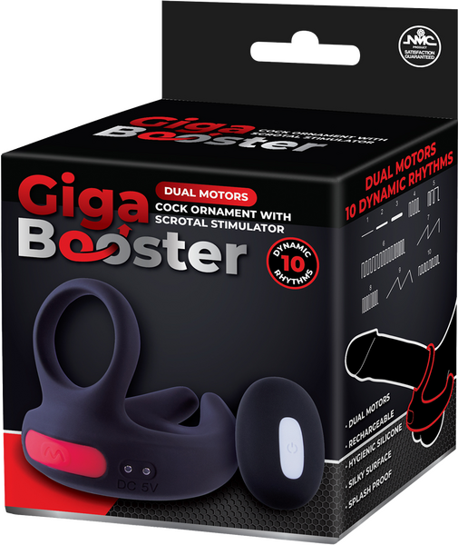 Dual Motor Cock Ring with Scrotal Stimulator – Rechargeable Splashproof Silicone Toy > Cock Ring > Vibrating - Tophatter Daily Deals