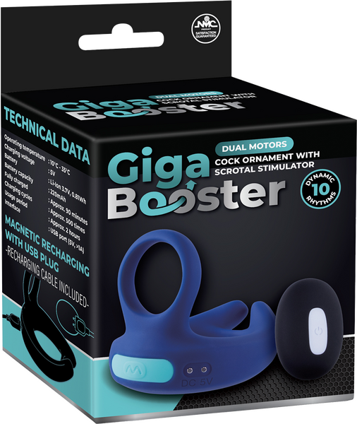 Dual Motor Cock Ring with Scrotal Stimulator – Rechargeable Splashproof Silicone Toy > Cock Ring > Vibrating - Tophatter Daily Deals