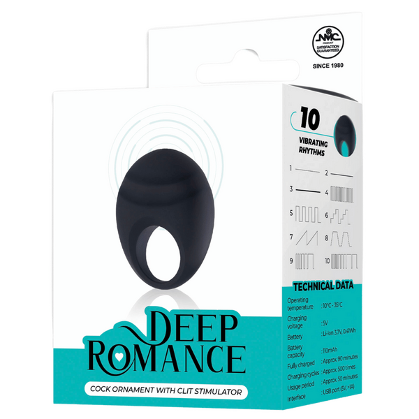 Cock Ring with Clit Stimulator – Splash-Proof Rechargeable Vibrator 3 Inch > Sex Toys > Couples Toys - Tophatter Daily Deals