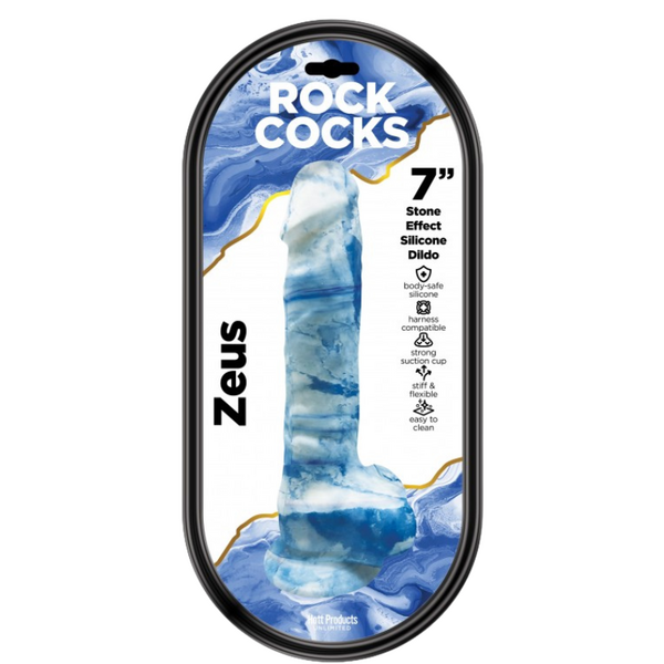 Rock Cocks Zeus – 7 Inch Textured Silicone Dildo > Dildos > Other Dildos - Tophatter Daily Deals