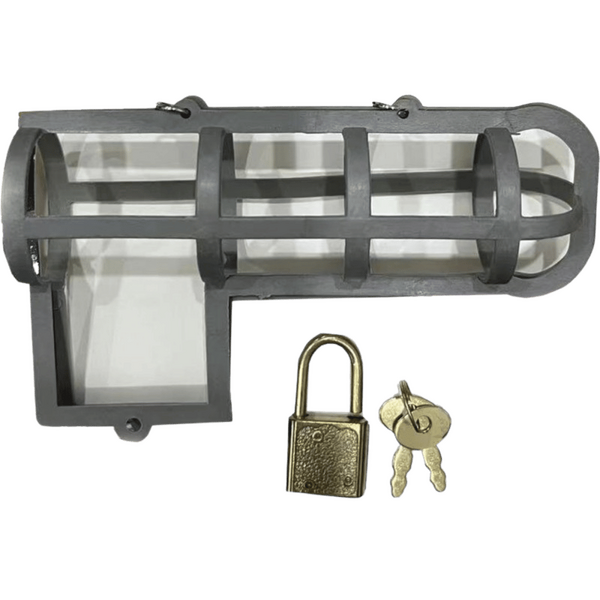 Cock Block – Adjustable Lockable Male Chastity Device with Master Lock and Key > Novelties > Gag Gifts - Tophatter Daily Deals