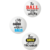 Balls Deep Novelty Golf Balls – Set of 3 Humorous Golf Ball Set > Novelties > Gag Gifts - Tophatter Daily Deals