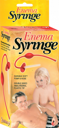 Enema Syringe – Durable Soft Pump and Hose with Double-Sided Plastic Tip for Anal and Vaginal Use > Essentials > Feminine Care - Tophatter Daily Deals