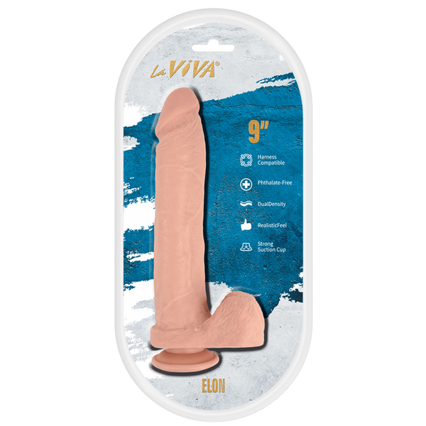 Elon 9 Inch Dildo – Realistic Pleasure Toy > Dildos > Realistic Dildos - Tophatter Daily Deals