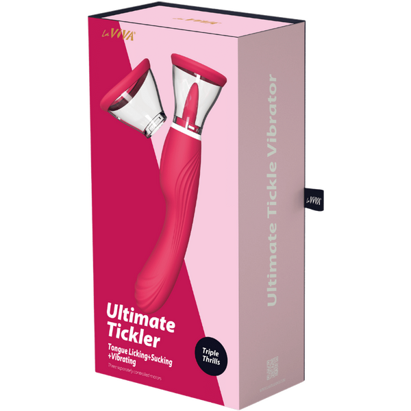 LaViva Ultimate Tickler – Multi-Function 10 Inch Tongue Licking Vibrator > Sex Toys For Ladies > Clitoral Vibrators and Stimulators - Tophatter Daily Deals