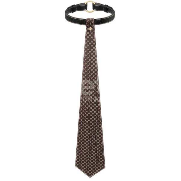 Rebellion Reign Tie Collar – Durable PU Material Accessory > Bondage Gear > Collars & Leashes - Tophatter Daily Deals