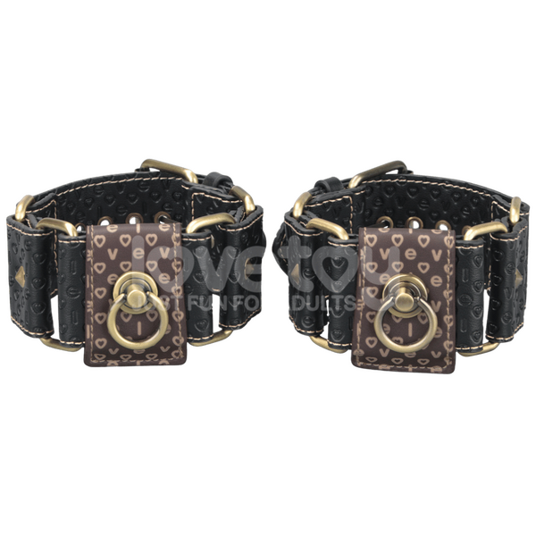 Deluxe Ankle Cuffs – Luxury PU Ankle Cuffs with Bronze Spikes > Bondage Gear > Restraints - Tophatter Daily Deals
