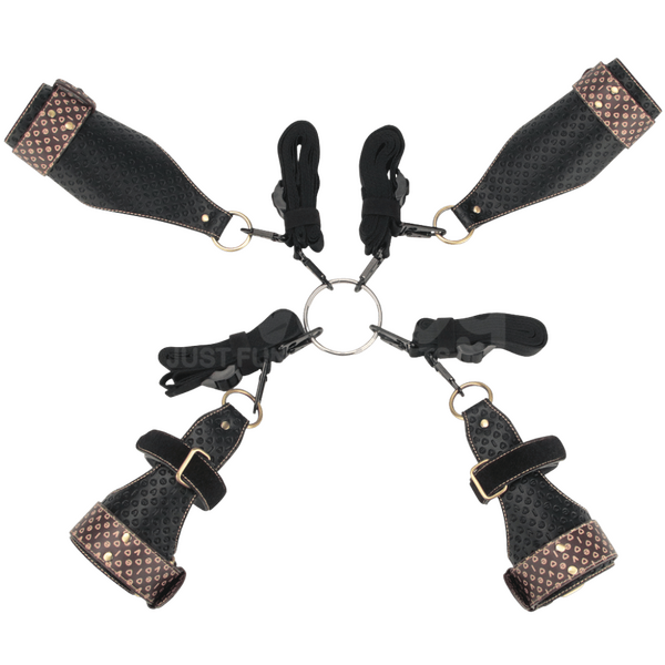 Rebellion Reign Under Mattress Restraint Set – Adjustable Nylon Straps Bondage Restraint > Bondage Gear > Bed Restraints - Tophatter Daily Deals