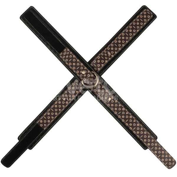 Rebellion Reign Crossed Handcuffs – Premium PU Wrist Cuffs with Velcro Closure > Bondage Gear > Restraints - Tophatter Daily Deals