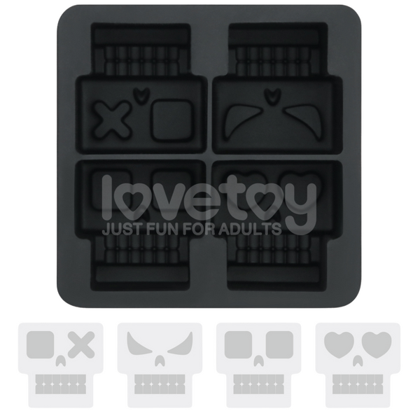 Skull Silicone Ice Tray – Flexible Food-Grade Silicone Drink Accessory > Novelties > Party Supplies - Tophatter Daily Deals