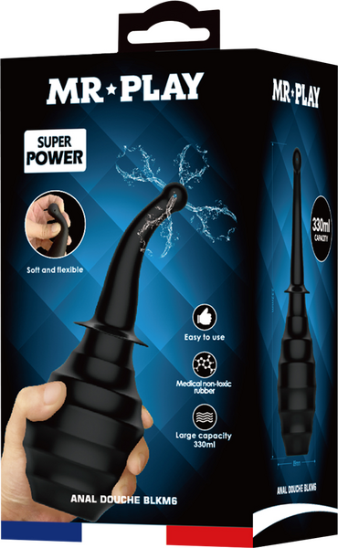 Anal Douche Black Large Capacity – Ergonomic Flexible Nozzle Anal Douche > Essentials > Douches - Tophatter Daily Deals