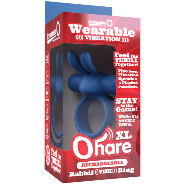 Ohare XL (Black | Blue | Green) – Rechargeable Large Rabbit Vibrator > Cock Ring > Vibrating - Tophatter Daily Deals
