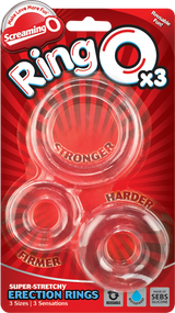 Ringo X3 Cock Rings Mixed Pack - Clear > Cock Ring > Sets - Tophatter Daily Deals