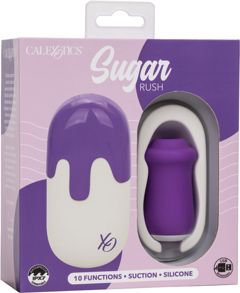 Sugar Rush – Silicone Suction Stimulator with 10 Functions and Travel Case > Vibrators > Ladies > Clitoral Vibrators and Stimulators - Tophatter Daily Deals