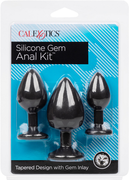 Silicone Gem Anal Kit – Set of 3 Graduated Anal Plugs > Anal Range > Butt Plug Kits - Tophatter Daily Deals