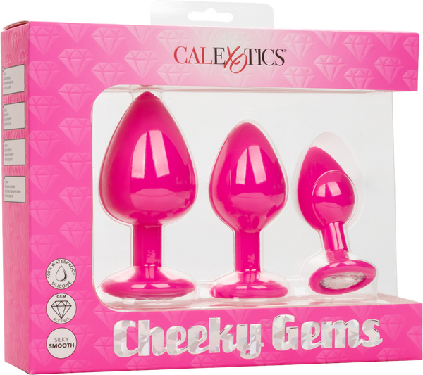 Cheeky Gems – Anal Training Kit with Three Graduated Anal Plugs > Anal Range > Butt Plug Kits - Tophatter Daily Deals