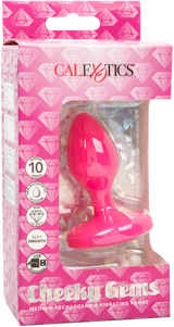 Cheeky Gems Medium Rechargeable Vibrating Probe – Silicone Vibrator > Anal Range > Vibrating Butt Plugs - Tophatter Daily Deals