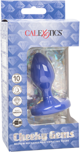 Cheeky Gems Medium Rechargeable Vibrating Probe – Flexible Silicone Vibrator > Anal Range > Jewel Butt Plugs - Tophatter Daily Deals