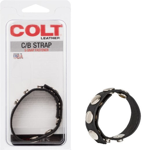 Colt Adjustable 5 Snap Leather Strap – Leather Strap > Clothes > Mens Leather - Tophatter Daily Deals