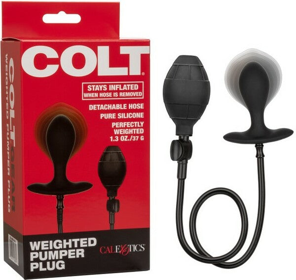 Colt Weighted Pumper Plug – Inflatable Anal Plug for Men > Anal Range > Tunnel and Stretchers - Tophatter Daily Deals