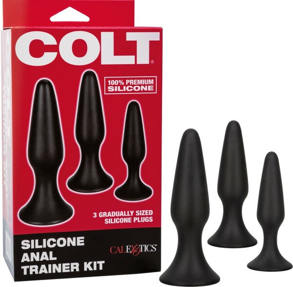 Colt Anal Trainer Kit – Silicone Graduated Anal Plug Set for Beginners > Anal Range > Butt Plug Kits - Tophatter Daily Deals