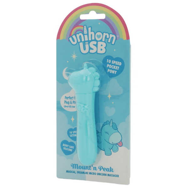 Karma Lilac Unihorn USB (Blue) – Compact Rechargeable Silicone Vibrating Bullet > Vibrators > Ladies > Clitoral Vibrators and Stimulators - Tophatter Daily Deals