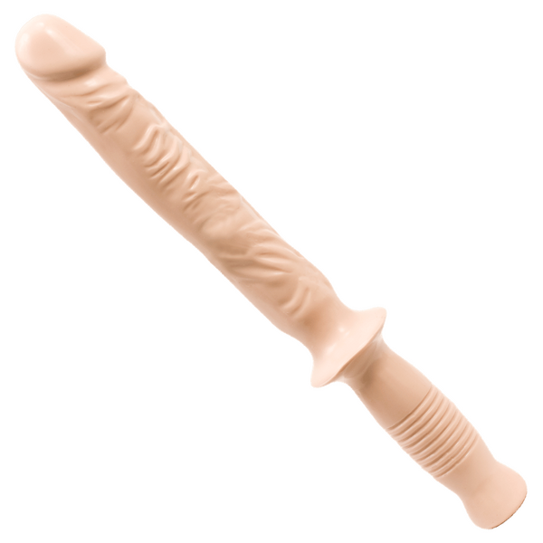 The Manhandler White 10 Inch – Realistic Grip Handle Dildo > Dildos > Large Dildos - Tophatter Daily Deals