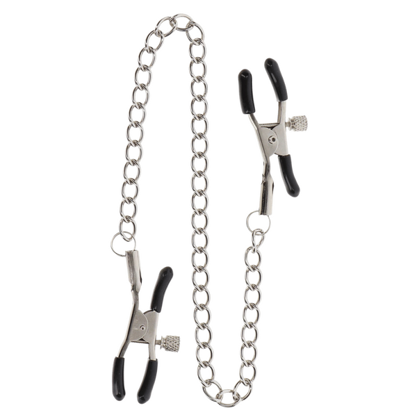 Taboom Adjustable Clamps with Chain – Adjustable Nipple Clamps > Sex Toys > Nipple Clamps - Tophatter Daily Deals