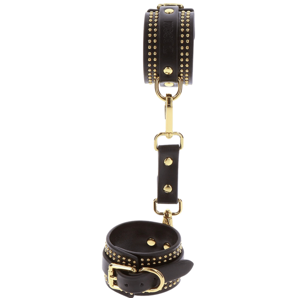 Taboom Studded Wrist Cuffs Set – Bondage Wrist Cuffs > Bondage Gear > Collars & Leashes - Tophatter Daily Deals