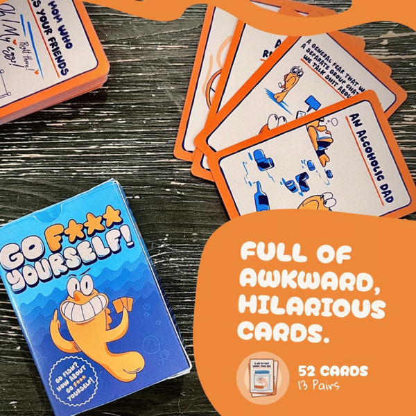 Go Fish Card Game – Adult Humor Party Game with Outrageous Offensive Prompts > Novelties > Card Games - Tophatter Daily Deals