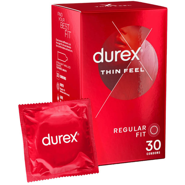 Durex Thin Feel – 20 Percent Thinner Latex Condoms 30 Pack > Essentials > Condoms - Tophatter Daily Deals