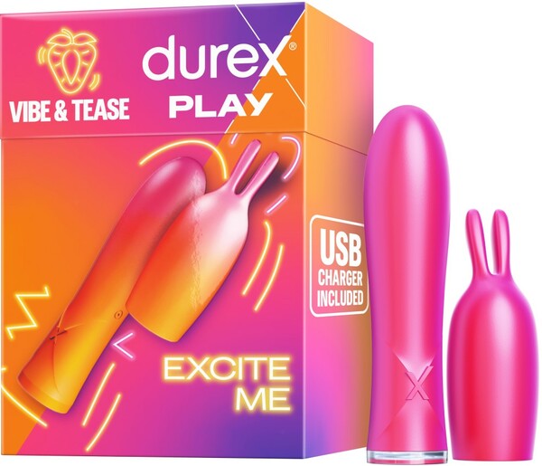Durex Play Vibe & Tease 2-in-1 – Multi-Speed Vibrator with Teaser Tip > Vibrators > Mini Vibrators - Tophatter Daily Deals