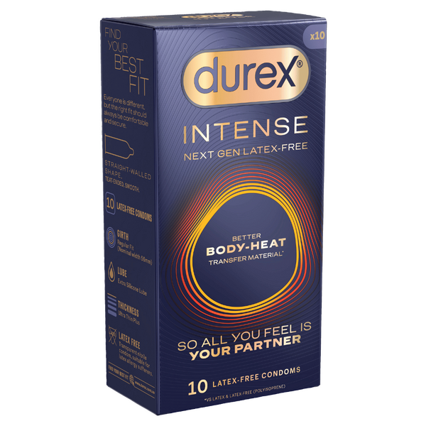 Durex Intense Regular – BodyFeel Material Latex-Free Condom 10 Pack > Essentials > Condoms - Tophatter Daily Deals