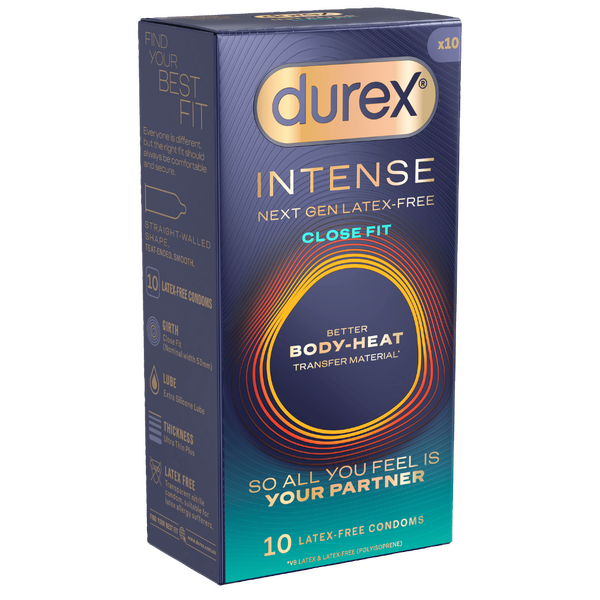 Durex Intense Close Fit – Next-Gen Latex-Free Premium Condoms 10 Pack > Essentials > Condoms - Tophatter Daily Deals