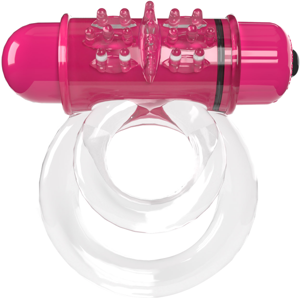 Double O 6 4B Low Pitch Bass (Strawberry) > Cock Ring > Vibrating - Tophatter Daily Deals