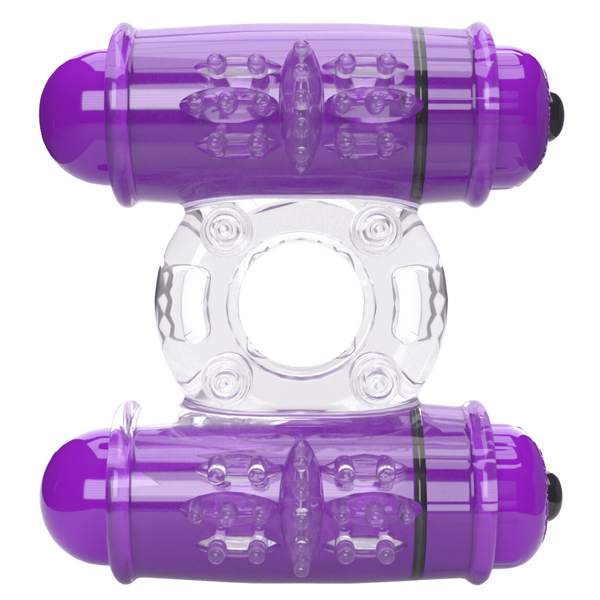 Double Wammy 4T – High Pitch Treble Vibrating Cock Ring with 5 Speeds and Pulse Pattern > Sex Toys > Couples Toys - Tophatter Daily Deals