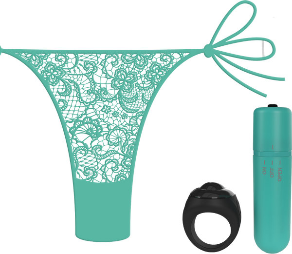 Vibrating Panty Set W/ Remote Ring 4t High Pitch Treble (Kiwi) > Sex Toys For Ladies > Panty Vibes - Tophatter Daily Deals