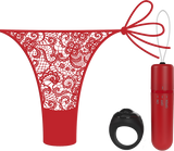 Vibrating Panty Set W/ Remote Ring 4t High Pitch Treble (Red) > Sex Toys For Ladies > Panty Vibes - Tophatter Daily Deals