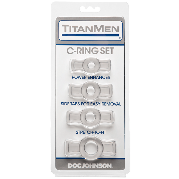 Titanmen Cock Ring Set (Black) – Stretchable Cock Rings Set > Cock Ring > Sets - Tophatter Daily Deals