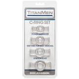 Titanmen Cock Ring Set (Black) – Stretchable Cock Rings Set > Cock Ring > Sets - Tophatter Daily Deals