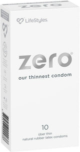 LifeStyles Zero Thin Lubricated Condoms – 52mm Condom 10 Pack > Essentials > Condoms - Tophatter Daily Deals