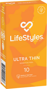LifeStyles Ultra Thin Condoms – Micro-Thin 53mm Nominal Width Condoms 10 Pack > Essentials > Condoms - Tophatter Daily Deals