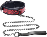 Crimson Tied Collar With Leash – Adjustable Collar and Leash Set > Bondage Gear > Collars & Leashes - Tophatter Daily Deals
