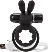 Charged Ohare – Rechargeable Double Cock Ring Rabbit Vibrator > Sex Toys > Couples Toys - Tophatter Daily Deals