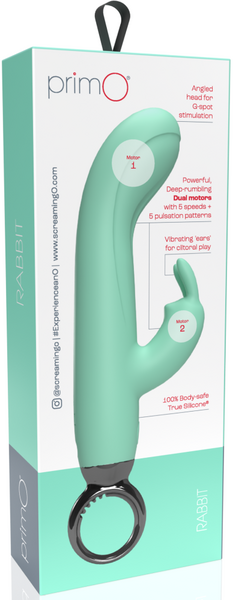 Screaming O PrimO Rabbit – 4.5 Inch Silicone Rabbit Vibrator with 5+5 Motor Settings > Vibrators > Ladies > Rabbit - Tophatter Daily Deals