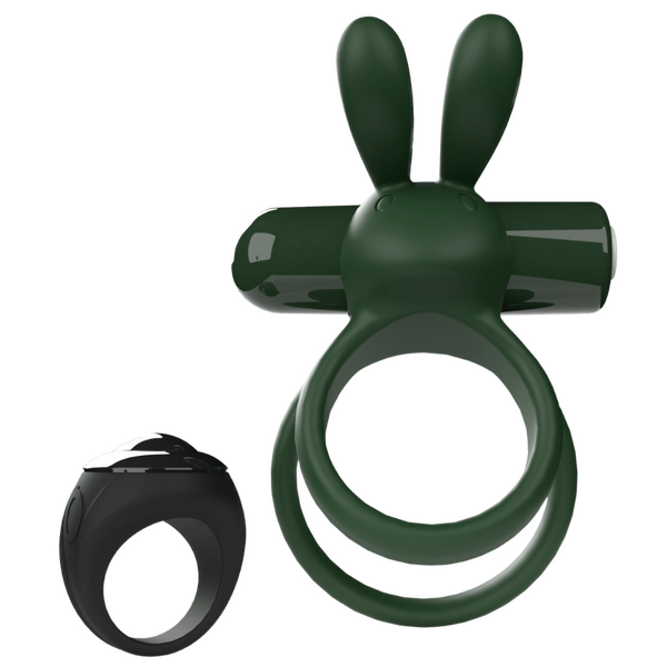Ohare XL (Green) – Rechargeable Waterproof Remote-Controlled Rabbit Vibrator with Double-Ring Design > Sex Toys > Couples Toys - Tophatter Daily Deals